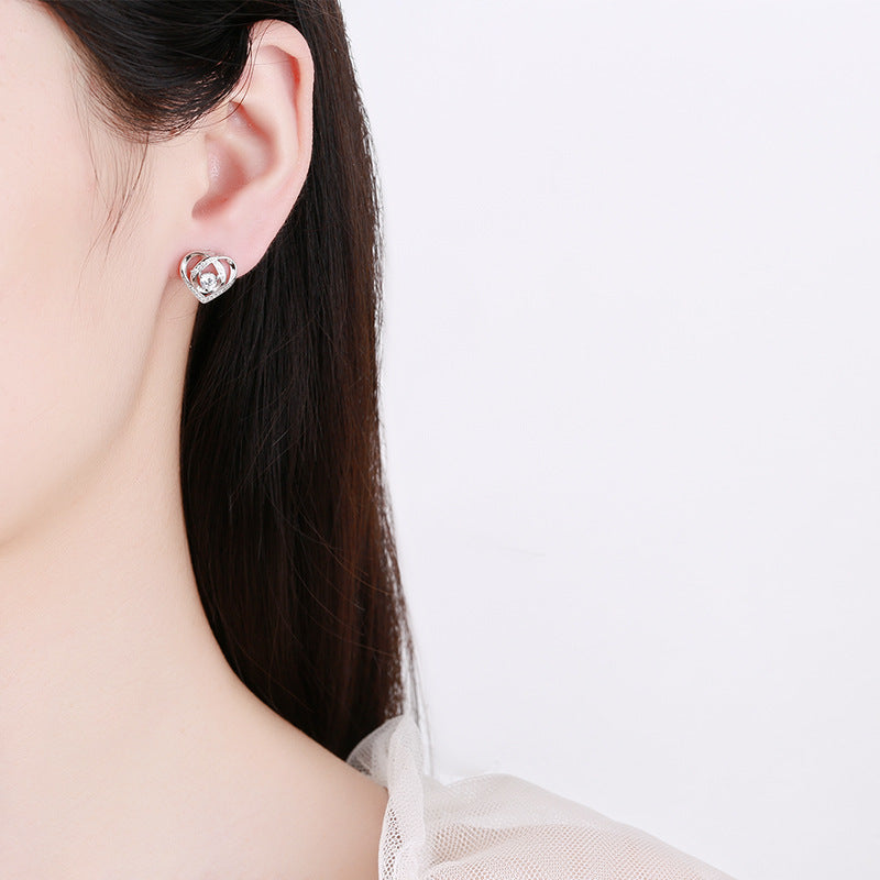 Women's earrings in elegant heart design with sparkling zirconia Calm Wears-https://detail.1688.com/offer/670785649364.html-Calm Wears-White-Calm Wears