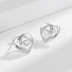 Women's earrings in elegant heart design with sparkling zirconia Calm Wears-https://detail.1688.com/offer/670785649364.html-Calm Wears-White-Calm Wears