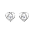 Women's earrings in elegant heart design with sparkling zirconia Calm Wears-https://detail.1688.com/offer/670785649364.html-Calm Wears-White-Calm Wears
