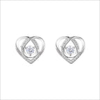 Women's earrings in elegant heart design with sparkling zirconia Calm Wears-https://detail.1688.com/offer/670785649364.html-Calm Wears-White-Calm Wears