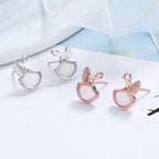 Women's earrings in elegant whale fin design Calm Wears-https://detail.1688.com/offer/673965633864.html-Calm Wears-Platinum-925-Calm Wears