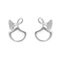 Women's earrings in elegant whale fin design Calm Wears-https://detail.1688.com/offer/673965633864.html-Calm Wears-Platinum-925-Calm Wears