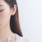 Women's earrings in heart-shaped design with sparkling zirconia Calm Wears-https://detail.1688.com/offer/613050679525.html-Calm Wears-White-925-Calm Wears