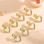 Women’s earrings in modern heart design Calm Wears-https://detail.1688.com/offer/968764189226.html-Calm Wears-Gold-Calm Wears