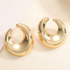 Women's earrings with elegant curved design Calm Wears-https://detail.1688.com/offer/992722443134.html-Calm Wears-Gold-Calm Wears