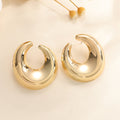 Women's earrings with elegant curved design Calm Wears-https://detail.1688.com/offer/992722443134.html-Calm Wears-Gold-Calm Wears