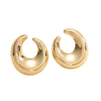 Women's earrings with elegant curved design Calm Wears-https://detail.1688.com/offer/992722443134.html-Calm Wears-Gold-Calm Wears