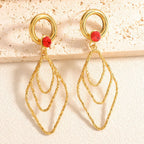 Women's earrings with elegant, shimmering design Calm Wears-https://detail.1688.com/offer/1052312126596.html-Calm Wears-Green-Calm Wears