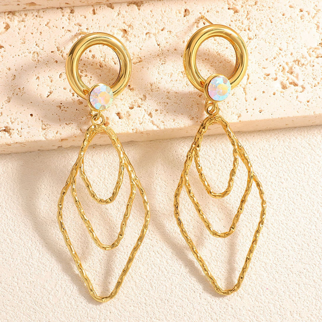 Women's earrings with elegant, shimmering design Calm Wears-https://detail.1688.com/offer/1052312126596.html-Calm Wears-Green-Calm Wears
