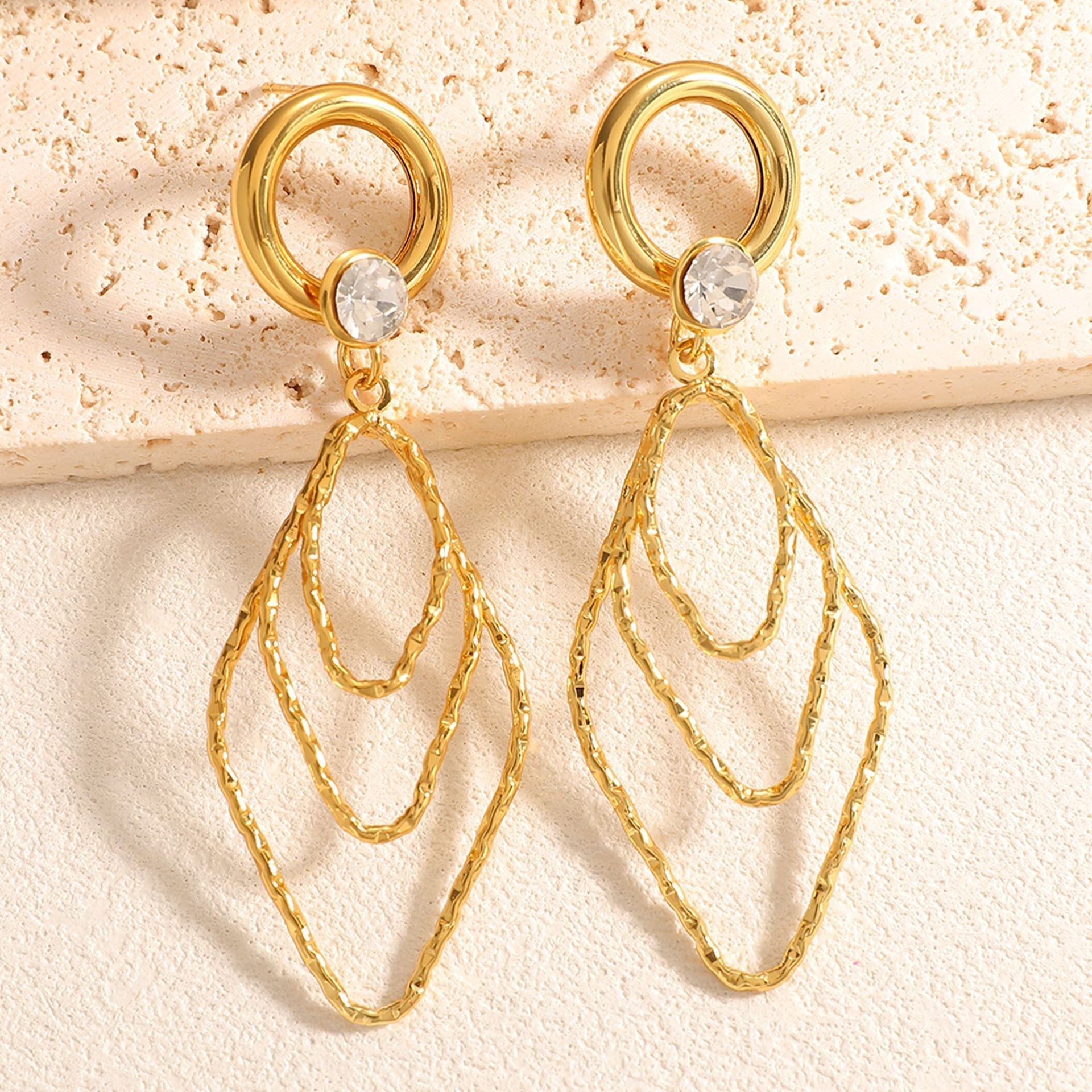 Women's earrings with elegant, shimmering design Calm Wears-https://detail.1688.com/offer/1052312126596.html-Calm Wears-Green-Calm Wears