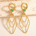 Women's earrings with elegant, shimmering design Calm Wears-https://detail.1688.com/offer/1052312126596.html-Calm Wears-Green-Calm Wears