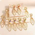 Women's earrings with elegant, shimmering design Calm Wears-https://detail.1688.com/offer/1052312126596.html-Calm Wears-Green-Calm Wears