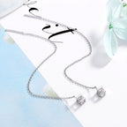 Women's earrings with elegant square pendant and shimmering zirconia Calm Wears-https://detail.1688.com/offer/613053975372.html-Calm Wears-White-925-Calm Wears