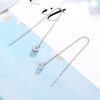 Women's earrings with elegant square pendant and shimmering zirconia Calm Wears-https://detail.1688.com/offer/613053975372.html-Calm Wears-White-925-Calm Wears
