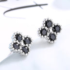 Women's earrings with multilayer floral design and sparkling zirconia Calm Wears-https://detail.1688.com/offer/612809754033.html-Calm Wears-Black-925-Calm Wears