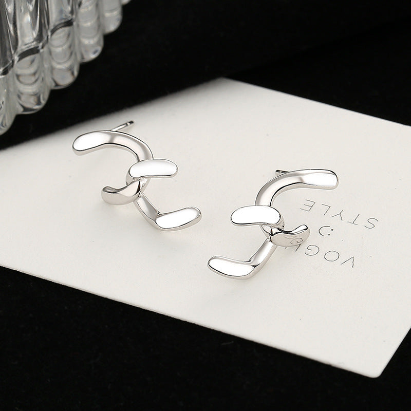 Women's earrings with sparkling circle pendant Calm Wears-https://detail.1688.com/offer/676139693077.html-Calm Wears-Platinum color-925-Calm Wears