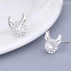 Women's earrings with sparkling crystals and playfully designed wings Calm Wears-https://detail.1688.com/offer/612941423402.html-Calm Wears-White-Size: Adjustable open size-Calm Wears