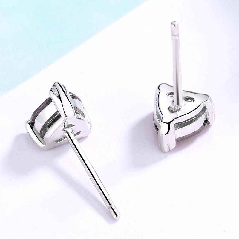 Women's earrings with sparkling heart accents made of high-quality stainless steel Calm Wears-https://detail.1688.com/offer/612811026788.html-Calm Wears-White-925-Calm Wears