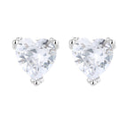Women's earrings with sparkling heart accents made of high-quality stainless steel Calm Wears-https://detail.1688.com/offer/612811026788.html-Calm Wears-White-925-Calm Wears
