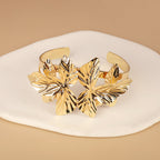 Women's elegant bracelet with artistic floral design Calm Wears-https://detail.1688.com/offer/844877378300.html-Calm Wears-Gold-Calm Wears