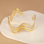 Women's elegant bracelet with artistic floral design Calm Wears-https://detail.1688.com/offer/844877378300.html-Calm Wears-Gold-Calm Wears