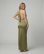 Women's Elegant Evening Dress with Asymmetrical Halter Neck and Figure-Flattering Cut-https://detail.1688.com/offer/911213746243.html-Calm Wears-Black-S-Calm Wears