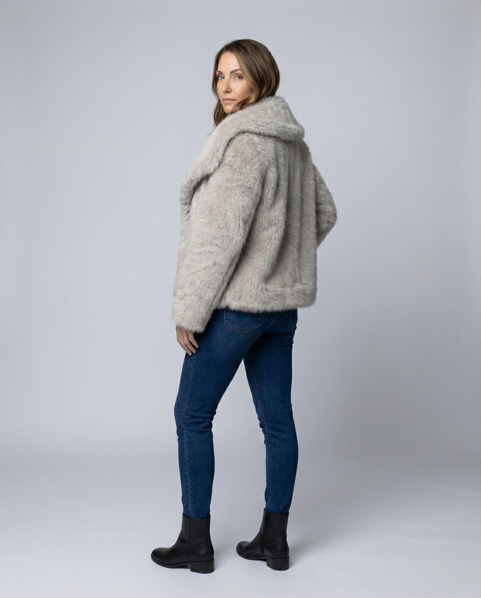 Women's Elegant Faux Fur Jacket-the goods hub20251115-Calm Wears-XS-Calm Wears