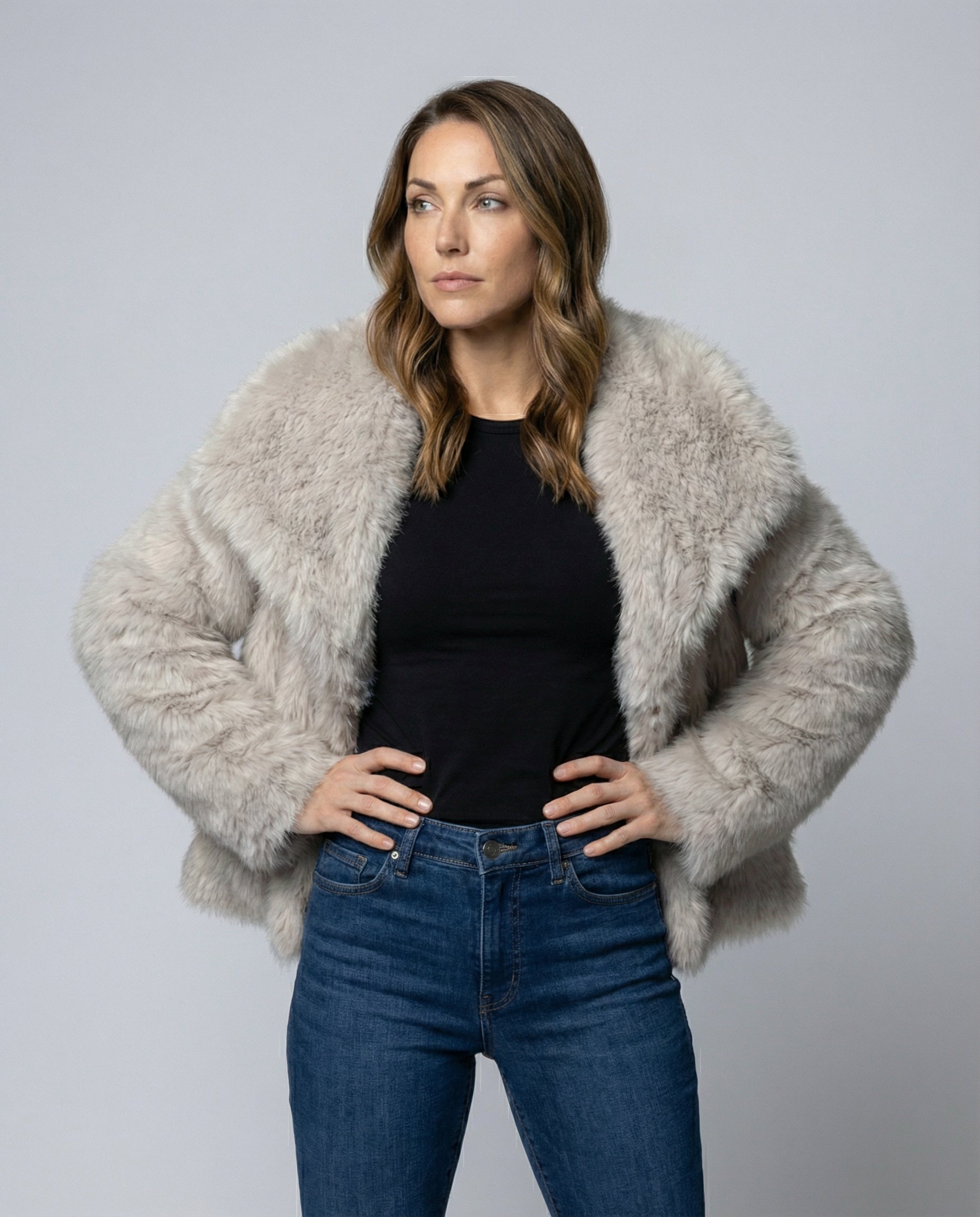 Women's Elegant Faux Fur Jacket-the goods hub20251115-Calm Wears-XS-Calm Wears