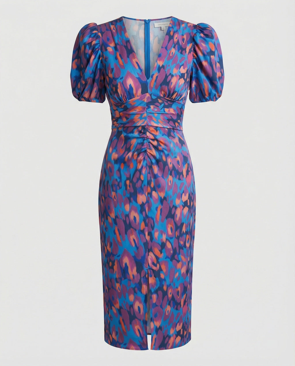 Women's evening dress with voluminous puff sleeves-https://detail.1688.com/offer/934051484863.html-Calm Wears-Blue-S-Calm Wears