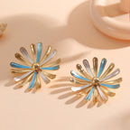 Women’s Flower Earrings in Modern 3D Design Calm Wears-https://detail.1688.com/offer/967647191366.html-Calm Wears-Style 3-Calm Wears