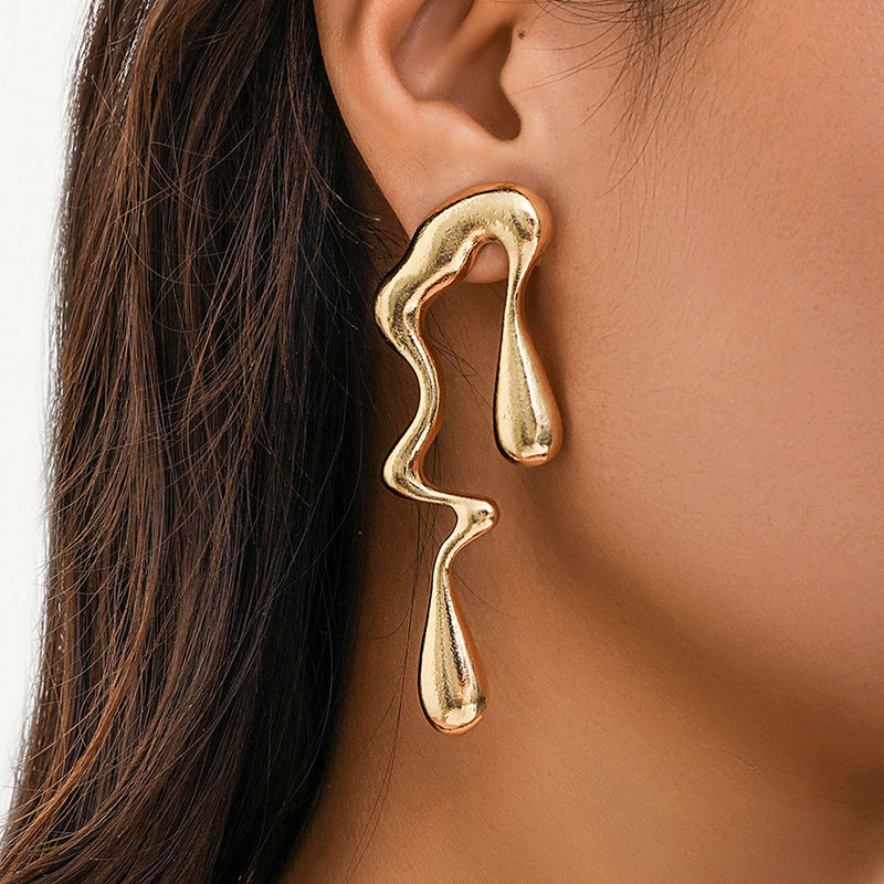 Women's hair accessory clips in modern, organic design Calm Wears-https://detail.1688.com/offer/794453670001.html-Calm Wears-Gold yellow-Calm Wears
