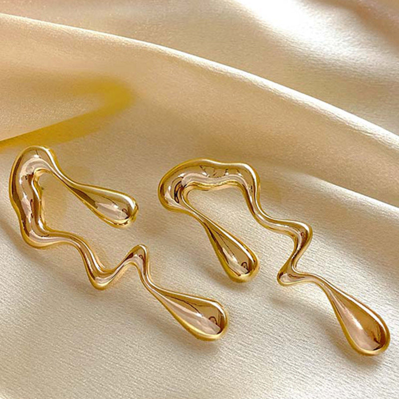 Women's hair accessory clips in modern, organic design Calm Wears-https://detail.1688.com/offer/794453670001.html-Calm Wears-Gold yellow-Calm Wears