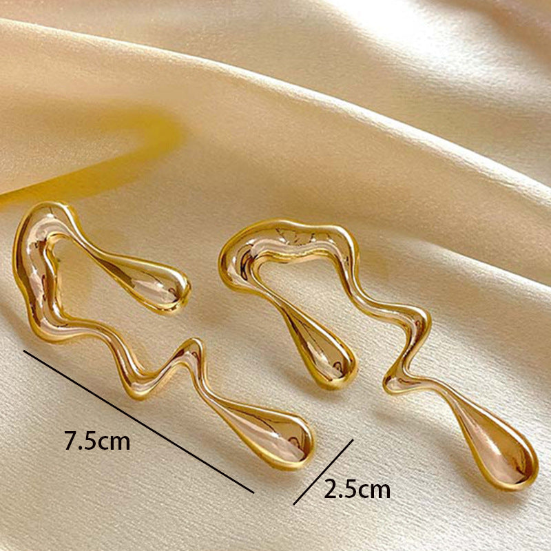 Women's hair accessory clips in modern, organic design Calm Wears-https://detail.1688.com/offer/794453670001.html-Calm Wears-Gold yellow-Calm Wears