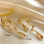 Women's hair accessory clips in modern, organic design Calm Wears-https://detail.1688.com/offer/794453670001.html-Calm Wears-Gold yellow-Calm Wears
