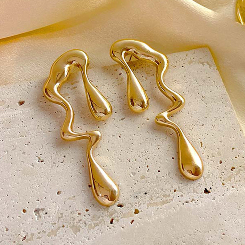 Women's hair accessory clips in modern, organic design Calm Wears-https://detail.1688.com/offer/794453670001.html-Calm Wears-Gold yellow-Calm Wears