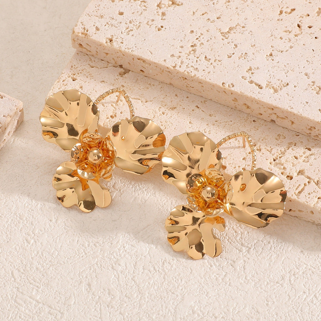 Women's hair clips in luxurious leaf design Calm Wears-https://detail.1688.com/offer/726973766217.html-Calm Wears-Gold-Calm Wears