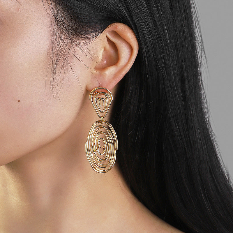 Women's Hanging Earrings in Artful Wire Design Calm Wears-https://detail.1688.com/offer/718789882254.html-Calm Wears-Calm Wears
