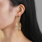 Women's Hanging Earrings in Artful Wire Design Calm Wears-https://detail.1688.com/offer/718789882254.html-Calm Wears-Calm Wears