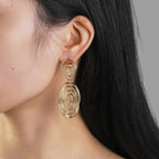Women's Hanging Earrings in Artful Wire Design Calm Wears-https://detail.1688.com/offer/718789882254.html-Calm Wears-Calm Wears