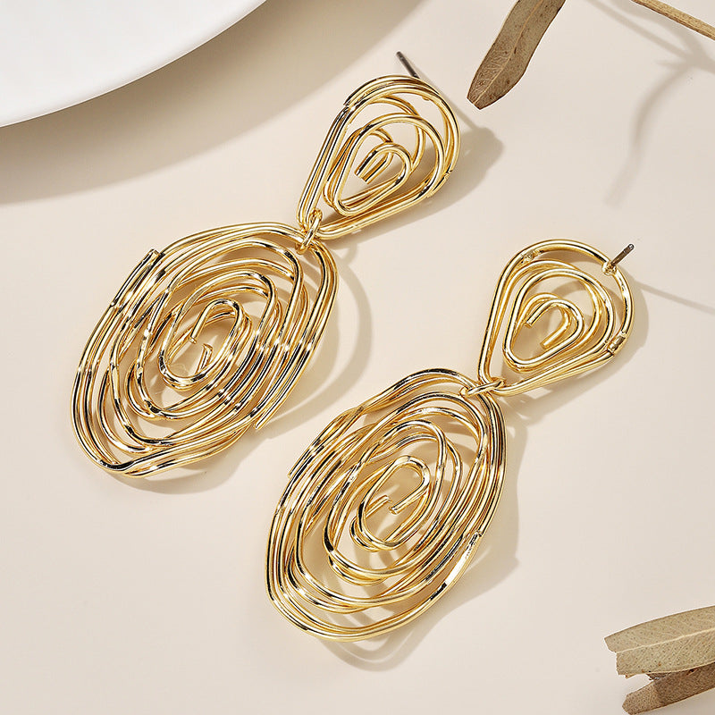 Women's Hanging Earrings in Artful Wire Design Calm Wears-https://detail.1688.com/offer/718789882254.html-Calm Wears-Calm Wears
