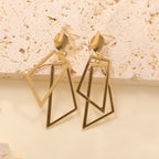 Women's Hanging Earrings in Modern Geometric Design Calm Wears-https://detail.1688.com/offer/992308670226.html-Calm Wears-Gold-Calm Wears
