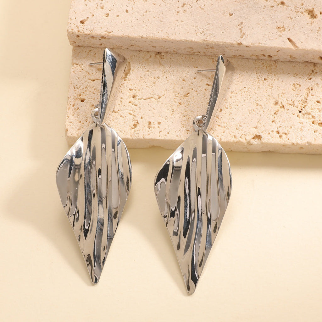 Women's Hanging Earrings in Stylish Leaf Design Calm Wears-https://detail.1688.com/offer/1029000272051.html-Calm Wears-Gold-Calm Wears