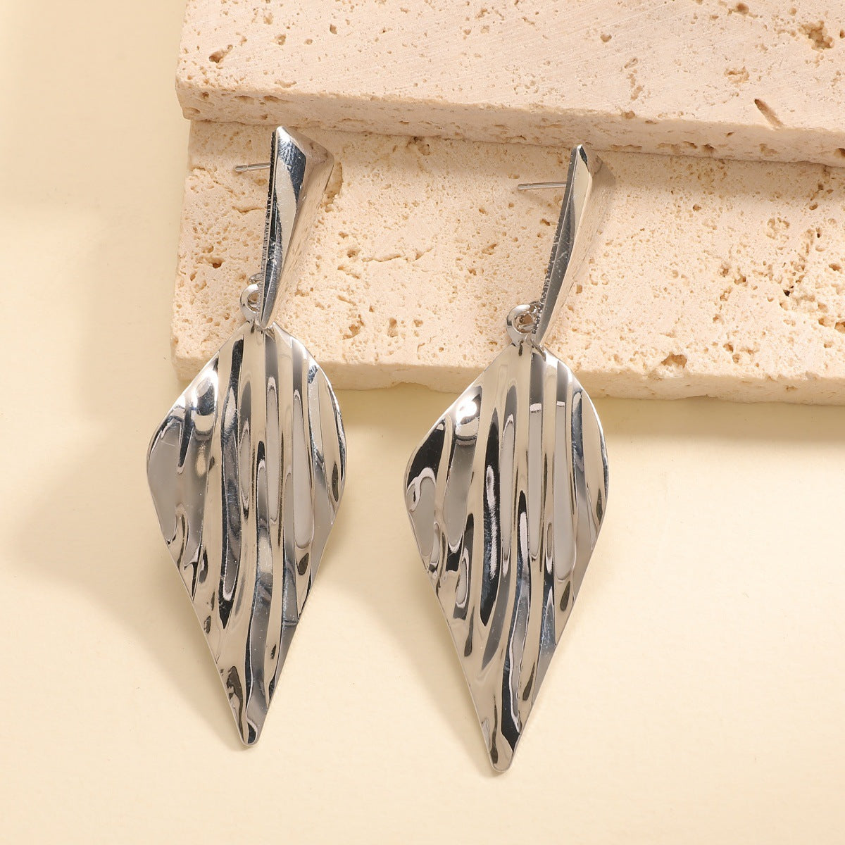 Women's Hanging Earrings in Stylish Leaf Design Calm Wears-https://detail.1688.com/offer/1029000272051.html-Calm Wears-Gold-Calm Wears