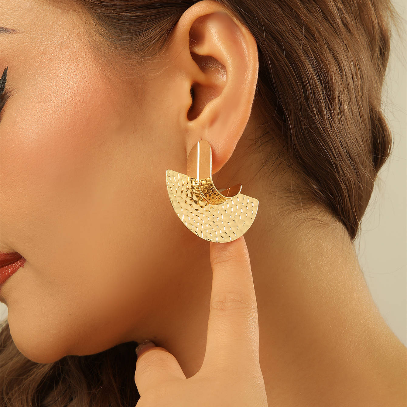 Women's Hanging Earrings with Artistic, Textured Design Calm Wears-https://detail.1688.com/offer/745355601481.html-Calm Wears-Earrings-Calm Wears