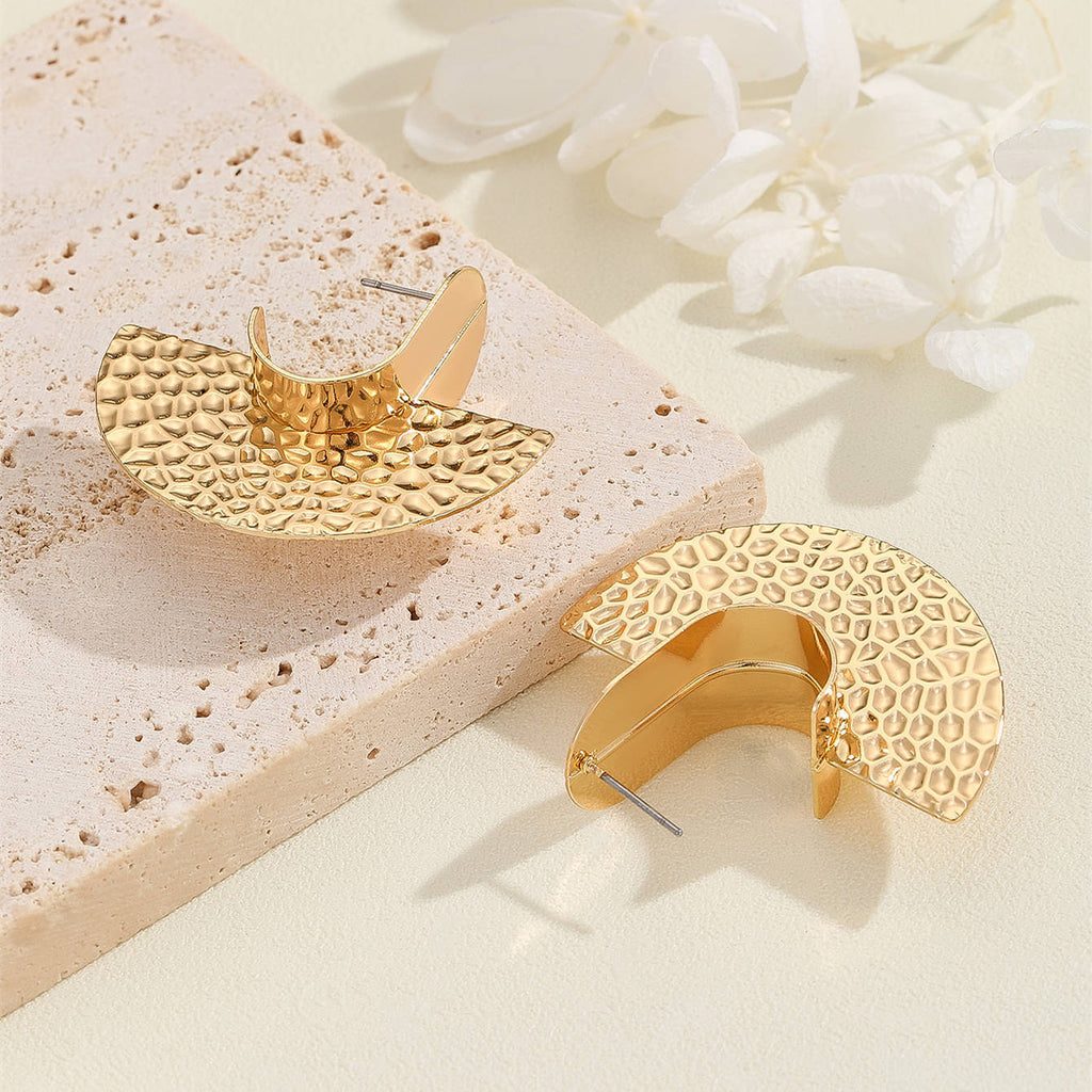 Women's Hanging Earrings with Artistic, Textured Design Calm Wears-https://detail.1688.com/offer/745355601481.html-Calm Wears-Earrings-Calm Wears