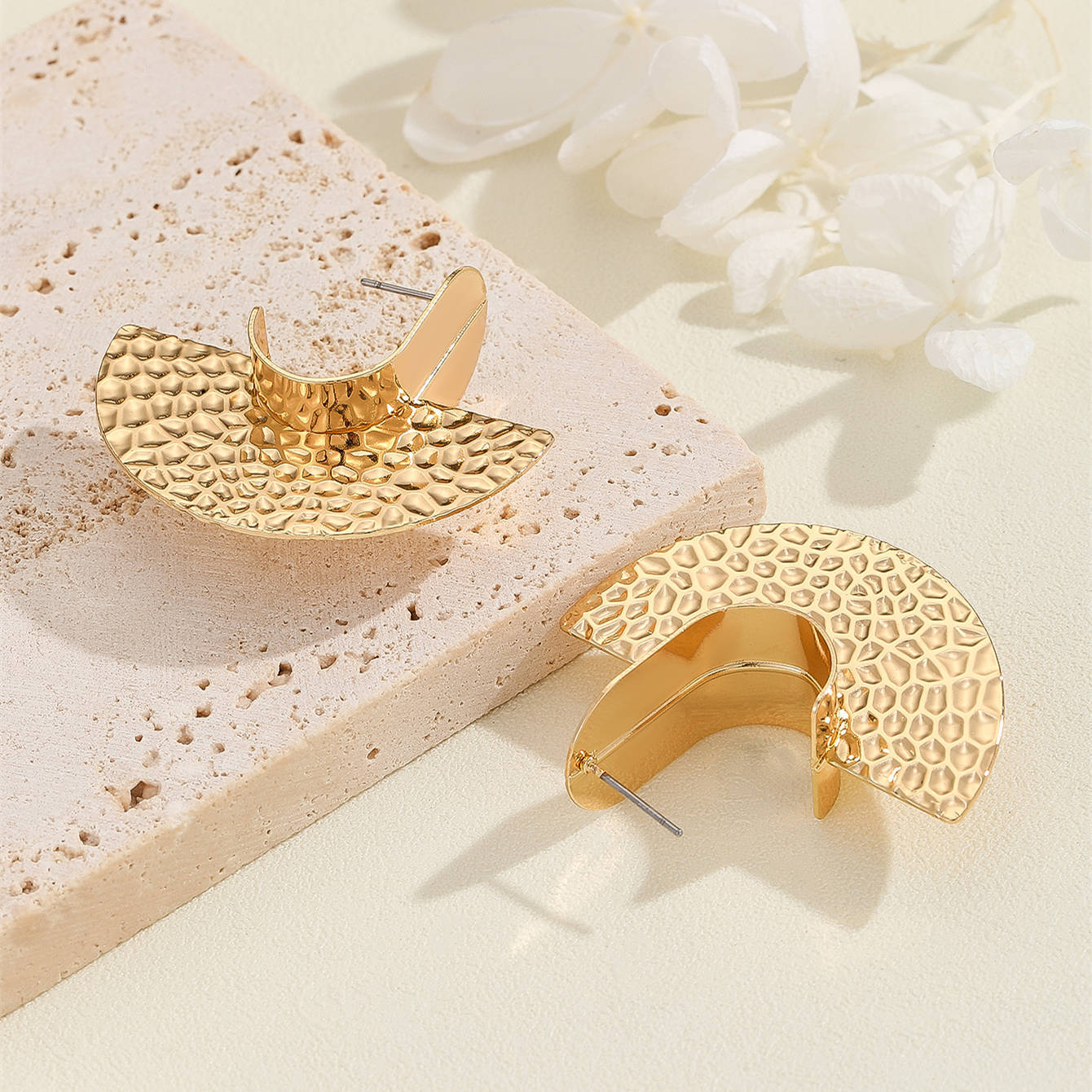Women's Hanging Earrings with Artistic, Textured Design Calm Wears-https://detail.1688.com/offer/745355601481.html-Calm Wears-Earrings-Calm Wears