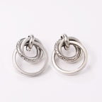 Women's Hanging Earrings with Elegant, Curved Ring Design Calm Wears-https://detail.1688.com/offer/850507767920.html-Calm Wears-Imitation gold-Calm Wears
