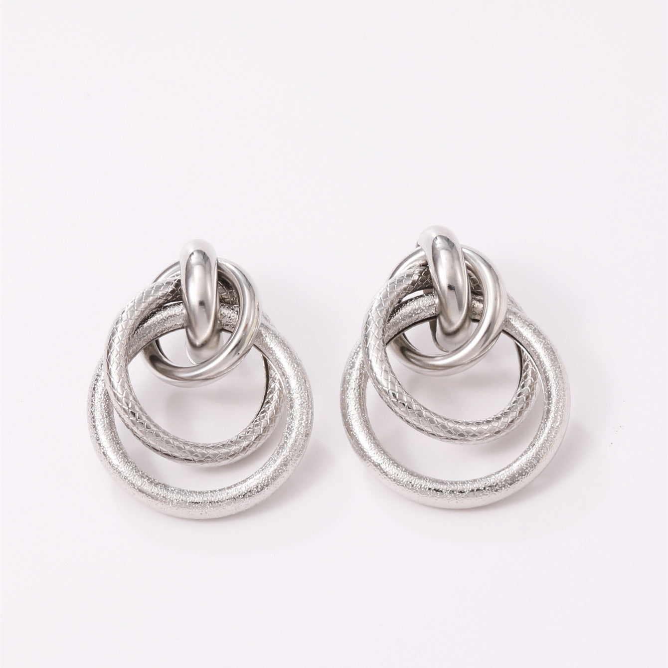 Women's Hanging Earrings with Elegant, Curved Ring Design Calm Wears-https://detail.1688.com/offer/850507767920.html-Calm Wears-Imitation gold-Calm Wears