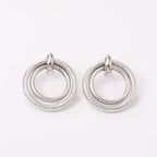 Women's Hanging Earrings with Elegant, Curved Ring Design Calm Wears-https://detail.1688.com/offer/850507767920.html-Calm Wears-Imitation gold-Calm Wears