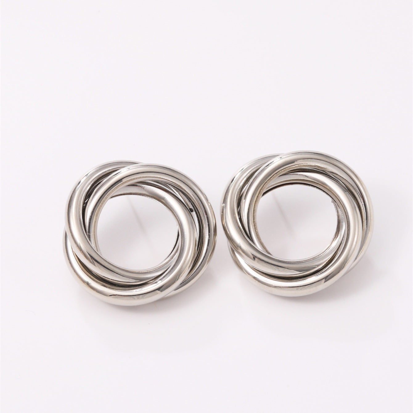 Women's Hanging Earrings with Elegant, Curved Ring Design Calm Wears-https://detail.1688.com/offer/850507767920.html-Calm Wears-Imitation gold-Calm Wears